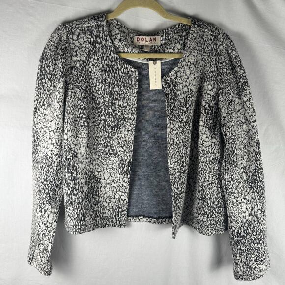 NWT Anthropology Dolan Jacket Small Black Cream Long Sleeve, Large, Business - Picture 1 of 7